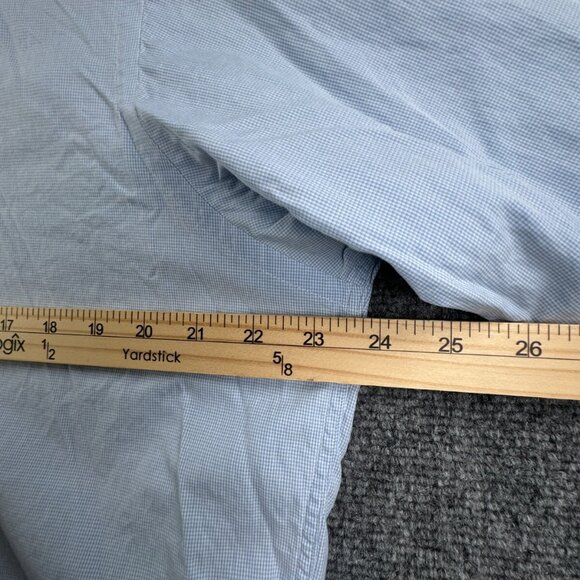 Thomas Pink Long Sleeve Button Up Shirt Men Cotton Blue Check Ireland 16 36 - Picture 6 of 13